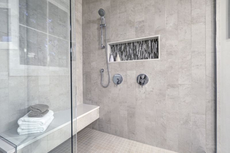 Luxury Shower with Built-in Seat